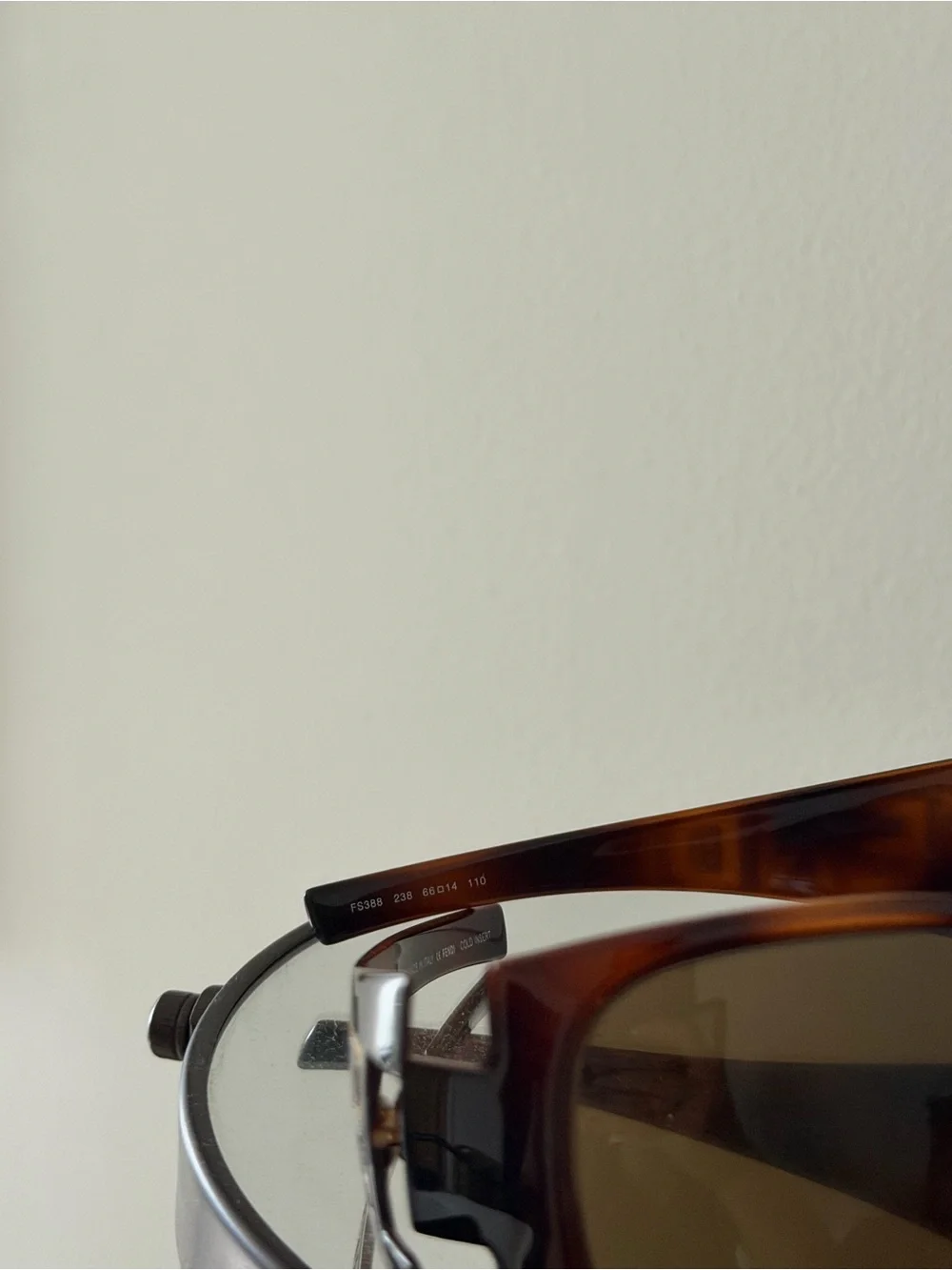 Vintage Fendi FS388 Tortoise Logo Sunglasses + Original Case